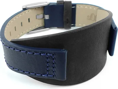 Produktbild von s.Oliver Unterlageband 16mm aus Leder in schwarz/blau SO-2103-LQ