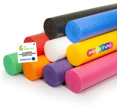 WEKOFUN 6er-Schwimmnudel-Set: Wähle aus 9 Farben und stelle dein Set individuell zusammen
