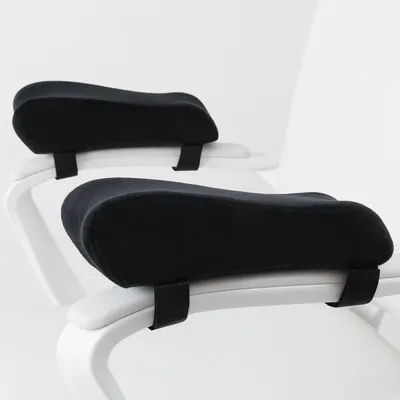 Produktbild von Stuhlarmlehnenkissen, druckentlastende Ellbogenpolster, Armlehnen für Büro- und Gaming-Stühle mit Memory-Schaum-Armlehnenkissen, 2-teiliges Set (ergonomisches Design)