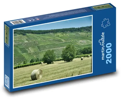 Obrázok produktu pre Puzzle 2000 Farma - balíky sena, vinica - martinpuzzle