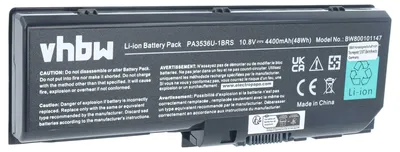 Produktbild von vhbw Akku Ersatz für Toshiba PA3536U-1BAS, PA3536U-1BRS, PA3537U-1BAS, PA3537U-1BRS, PABAS100, PABAS101 für Notebook (4400 mAh, 11,1 V, Li-Ion)