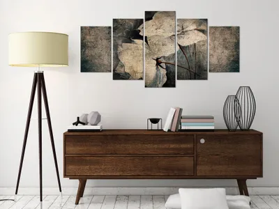 Zdjęcie produktu dla Obraz akustyczny Kwiaty Natura 200x100 cm Obraz 5-częściowy Pianka akustyczna Wysokowydajny pochłaniacz dźwięku Izolacja akustyczna Płótno 5 szt Obraz ścienny Akustyka pomieszczenia Izolacja akustyczna b-A-0323-b-n