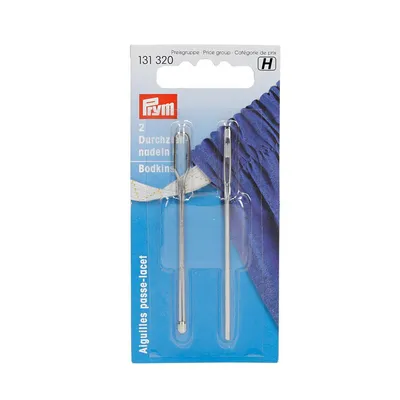 Produktbild von Prym 131320, Handnähen, Bodkin-Nadel, Edelstahl, Silber, 70 mm, 2 Stück(e)