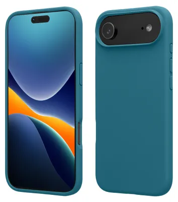 Produktbild von kwmobile Handyhülle für iPhone Air Hülle, für iPhone Air Case - Hülle Silikon - kabelloses Laden - Petrol matt