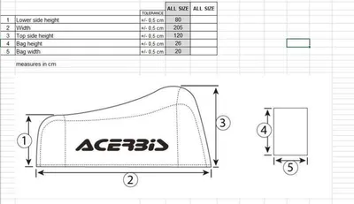 Produktbild von ACERBIS Motorradabdeckplane - Gelb