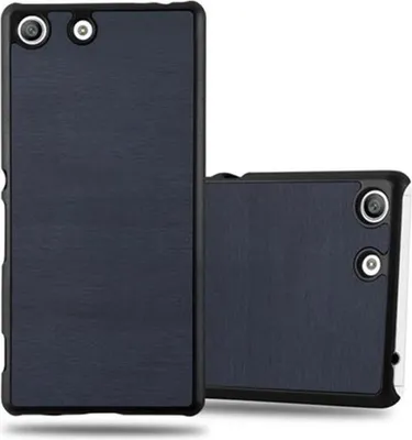 Image de Cadorabo Housse pour Sony Xperia M5 Housse de protection en bleu Hard Case Etui aspect bois Housse de téléphone portable