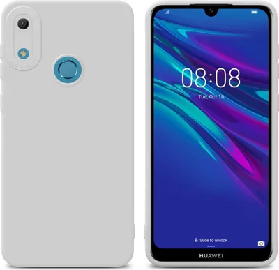 Produktbild von Cadorabo Hülle für Huawei Y6 2019 Schutz Hülle in Weiß TPU Silikon Etui Case Handyhülle