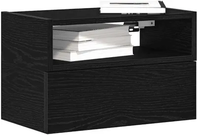 Zdjęcie produktu dla VidaXL 858599, Czarny, 1 szuf., Drewno, 60 kg, 5 kg, 450 x 260 x 150 mm