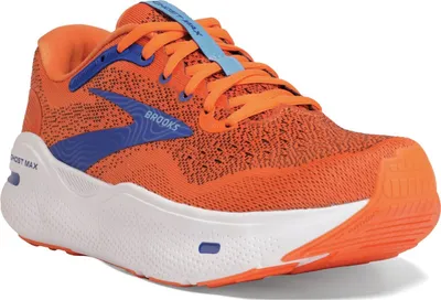 Immagine prodotto di Brooks Ghost Max, colore rosso-arancione/nero/rosso-arancione; taglia 45,5