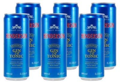 Produktbild von Henderson Original Gin & Tonic (12 x 0,33L)