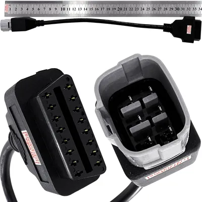 Produktbild von Diagnoseadapter für Suzuki Motorräder 6-Pin OBD auf OBD2 Stecker Anschluss