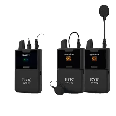 Immagine prodotto di Microfono wireless a clip, tecnologia UHF, funzione di monitoraggio audio