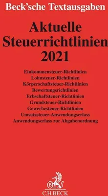 Produktbild von Aktuelle Steuerrichtlinien 2021