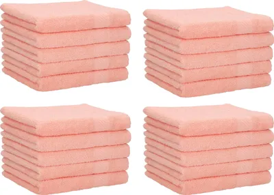 Produktbild von Betz 20 Stück Gästetücher 30x50 cm PALERMO 100% Baumwolle  Farbe: apricot
