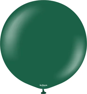 Productafbeelding van Donkergroene Kalisan latexballonnen, groen, 45 cm, 25 stuks.