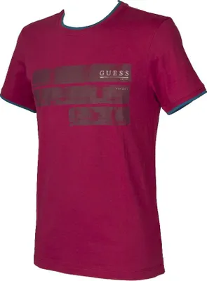 Obrázok produktu pre Pánske tričko s krátkym rukávom, okrúhlym výstrihom a potlačou GUESS, model FA9U29 JER54 T-SHIRT RUNDER HALS, USA S – UK S – I 46 – F S – EU S, 100 % bavlna