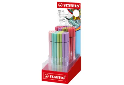 Immagine prodotto di Penne con punta in fibra "Pen 68" Espositore da 80 pezzi