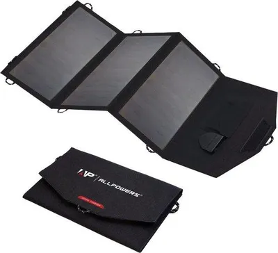 Image de Chargeur solaire portable 21 W, étanche, pour téléphone portable, appareil photo et ordinateur portable