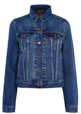 Produktbild von Levi's Damen Original Trucker Denim Jacke,Soft As Butter Dark,M