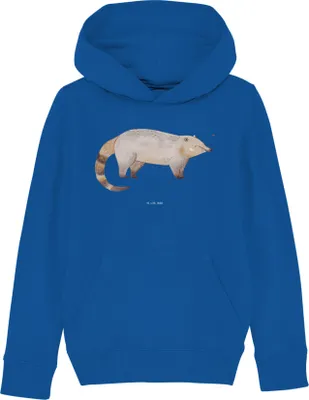 Produktbild von Mr. & Mrs. Panda Kinderpullover Nasenbär 5-6 Jahre (110/116) - Royal Blue - Geschenk, Hoody, Hoodie, Pulli, Sweatshirt, Pullover, Bär, Rüsselbär, Lustige Sprüche, Sweater