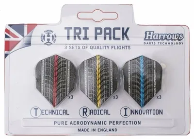 Zdjęcie produktu dla HARROWS Tri Pack Flights Supergrip 000 - -
