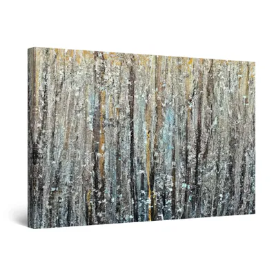 Produktbild von Startonight Canvas Wall Art - Abstract Black Grey Teal Trees Artist - Print Paint 60 x 90 cm