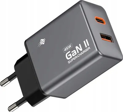 Obrázek produktu pro Rychlá síťová nabíječka GaN II 45 W max. 3 A/20 V QC4.0 PD3.0 USB C + USB A