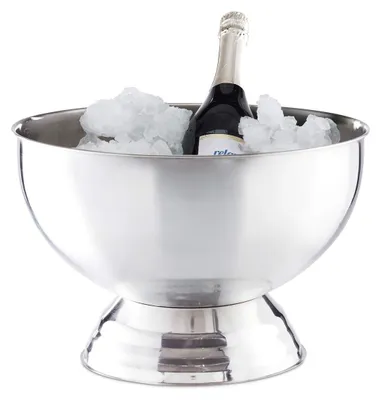 Produktbild von Sektkühler Champagnerkühler Weinkühler - 11 Liter - Edelstahl - Silber - Ø 36,5 cm