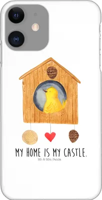 Produktbild von Mr. & Mrs. Panda Iphone 11 Handyhülle Vogel Haus - Weiß - Geschenk, Castle, Wohnung, Handycover, Hülle, Cover, Familie, Gute Laune, Vögel, Handy Schutzhülle