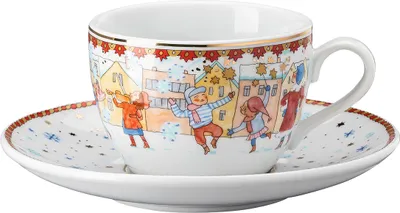 Immagine prodotto di Hutschenreuther Sammelkollektion 23 Weihnachtsklänge Cappuccinotasse 2-tlg. Porzellan 02476-727448-14765