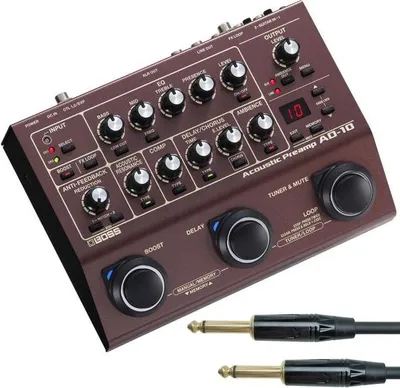 Obrázek produktu pro Efektová jednotka Boss AD-10 pro akustickou kytaru s kabelem
