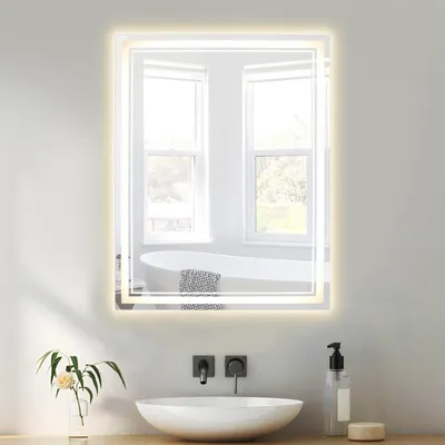Obrázok produktu pre LED zrkadlo do kúpeľne s osvetlením a funkciou proti zahmlievaniu