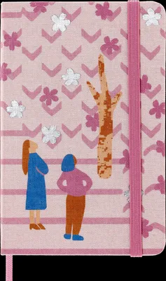 Produktbild von Moleskine Notizbuch - Sakura Pocket/A6, Liniert, Stoffeinband, Paar