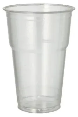 Produktbild von Kaltgetränkebecher, PLA "pure" 0,4 l Ø 9,5 cm · 13,2 cm glasklar mit Schaumrand