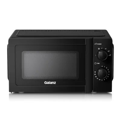 Produktbild von Galanz Mikrowelle 20L 700W Drehregler 6 Leistungsstufen Auftaufunktion schwarz