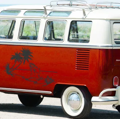 Produktbild von Aufkleber - Autoaufkleber "Beach Girl" 86cm x 60cm schwarz - Tuning Carystyling Heckscheibe Auto