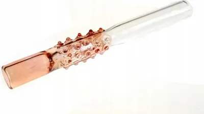 Produktbild von Glaspfeife 12cm Punkte