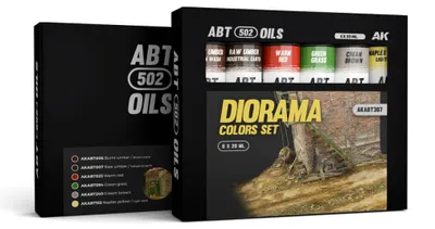 Obrázek produktu pro Sada barev Abteilung 502 – olejové barvy Diorama Colors pro modelářství