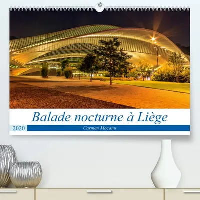 Imagen del producto de Calendario de pared para 2020 con fotografías nocturnas de ciudades