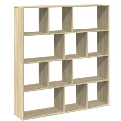 Produktbild von vidaXL Bücherregal Sonoma-Eiche 132x29x141,5 cm Holzwerkstoff