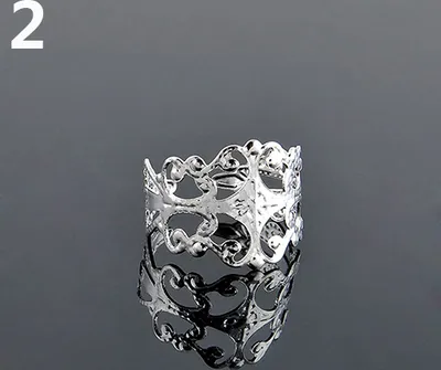 Produktbild von Damenmode Hohler verstellbarer Strandschmuck offener Zehenring für Partygeschenke-Silber