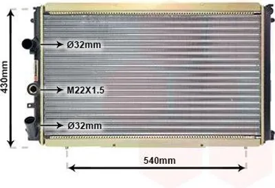 Produktbild von VAN WEZEL 43002274 Kühler Wasserkühler Motorkühler