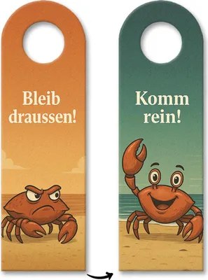 Produktbild von Krebs Komm rein Bleib draußen Türhänger Maritim