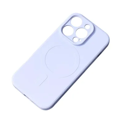 Image de Housse en silicone Cover MagSafe compatible avec iPhone 15 Plus bleu