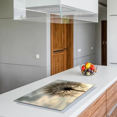 Obrázek produktu pro Skleněná ochranná deska na kamna 80x52 Květina