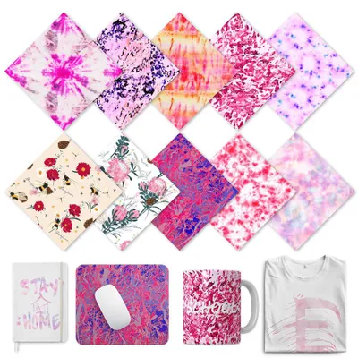 Produktbild von 10 Ink Transfer-Sheets - BATIK/FLOWERS - in 30,5 x 30,5 cm