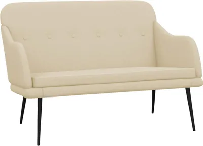 Produktbild von vidaXL Sitzbank Creme 110x76x80 cm Stoff