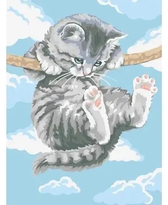 Obrázek produktu pro Malování podle čísel - 30x40cm Koťátko