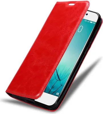 Image de Cadorabo Housse pour MEIZU PRO 7 Housse en rouge Etui pour téléphone portable Case Cover Fermeture magnétique