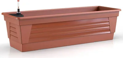 Produktbild von Plastard Blumenkasten Terrakotta 100 cm mit Hydroeinsatz Pflanzkasten Balkonkasten